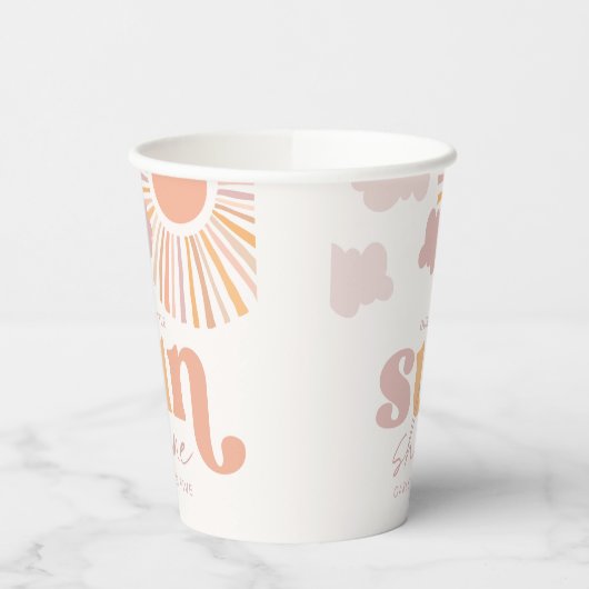 Girly Sunshine Party Cups Papieren Bekers (Links)