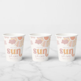 Girly Sunshine Party Cups Papieren Bekers