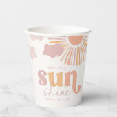 Girly Sunshine Party Cups Papieren Bekers (Voorkant)