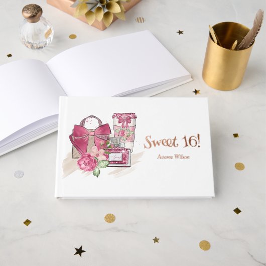 Girly Sweet 16! Gastenboek (Voorkant open)