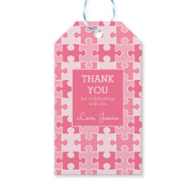 Girly Sweet Pink Stuk Het Samen Puzzel