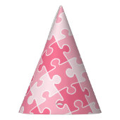 Girly Sweet roze puzzels stuk Feesthoedjes (Links)