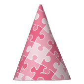 Girly Sweet roze puzzels stuk Feesthoedjes (Rechts)