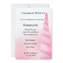 Girly Sweet Roze Witte Eenhoorn Verjaardag