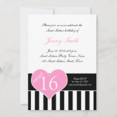 GIRLY SWEET SIXTEEN FOTO KAART (Achterkant)