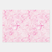 Girly Swirly Pink Eenhoorn Swirls Inpakpapier Vel (Voorkant)