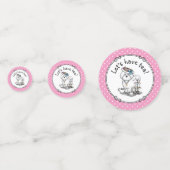 Girly Tea Party Bichon Frise Dog - Cute Confetti (Achterkanten)