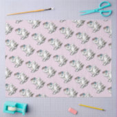 Girly Tea Party Bichon Frise Dog - Cute Tissuepapier (Craft)