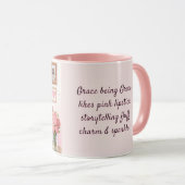 Girly Tech AI Robot Grace Roze Glitters  Mok (Voorkant rechts)