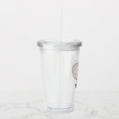 Girly Tennis Lover Personalized Acryl Drinkbeker (Rechts)