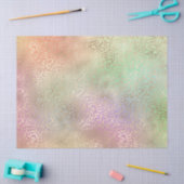 Girly Tie Dye Peach Mint Yellow Pink Gold Leopard Tissuepapier (Craft)