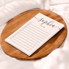 Girly to do list monogram kalligrafie roze post-it® notes