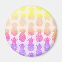 Girly Topical Rainbow Summer Pineapples Patroon