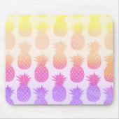 Girly Topical Rainbow Summer Pineapples Patroon Muismat (Voorkant)