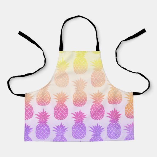 Girly Topical Rainbow Summer Pineapples Patroon Schort (Voorkant)