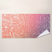 Girly Trend Roos Gold Blush Glitter Badhanddoek (Badhanddoek)