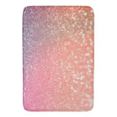 Girly Trend Roos Gold Blush Glitter Badmat (Voorkant Verticaal)