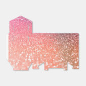 Girly Trend Roos Gold Blush Glitter Bedankdoosjes (Uitgevouwen)