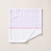 Girly trendy Cute Magical Unicorn met naam Bad Handdoek (Wasdoekje)