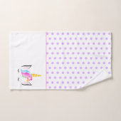Girly trendy Cute Magical Unicorn tekening Bad Handdoek (Handdoek)