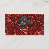 Girly Trendy Glitter Sparkles Elegant Classy Visitekaartje (Achterkant)