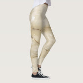 Girly Trendy Gold Marble Texture Leggings (Rechts)
