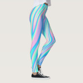 Girly Trendy Holographic Texture Leggings (Rechts)