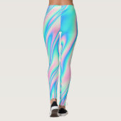 Girly Trendy Holographic Texture Leggings (Achterkant)
