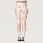 Girly Trendy Marble Texture Leggings (Voorkant)
