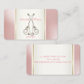 Girly Trendy Modern Elegant, Dress Visitekaartje (Voorkant / Achterkant)