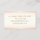 Girly Trendy Modern Elegant, Dress Visitekaartje (Achterkant)