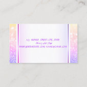 Girly Trendy Modern Ombre Elegant Lips Visitekaartje (Achterkant)