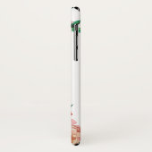 Girly TRENDY Waterverf Pioenbloemen jouw naam Case-Mate iPhone Case (Achterkant/links)