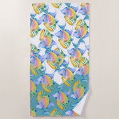 Girly Tropical Fish Lover Strandlaken (Voorkant)
