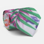 Girly Tropical Hawaiian Trendy Vibrant Floral Stropdas (Opgerold)