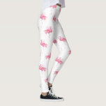 Girly Tropical Pink Waterverf Flamingo Leggings<br><div class="desc">Stap in de zomer met deze schattige broek met een roze waterverf flamingo patroon van mijn originele handgeschilderde kunstwerk. Deze stijlvolle zomerse pastel leggings zijn ideaal voor iedereen die van tropische vibes en unieke mode houdt. Of je nu op weg bent naar yoga, een trainingsles, een joggingsessie, marathon of zelfs...</div>