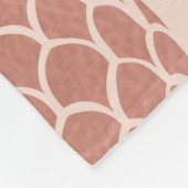 Girly Tropical Roos Gold Summer Pineapples Patroon Fleece Deken (Hoek)