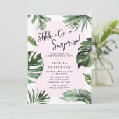 Girly Tropical Summer Adult Surprise Verjaardag Kaart (Staand voorkant)