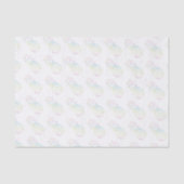 Girly Tropische Ananas Regenboog Pastel Ombre Tissuepapier (Voorkant)