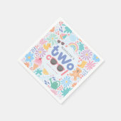 Girly Two Cool Summer Splash 2de verjaardag Servet (Hoek)
