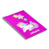 Girly Unicorn Gift Ideas, Cute Unicorn Notitieboek (Rechterzijde)