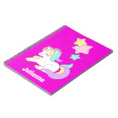 Girly Unicorn Gift Ideas, Cute Unicorn Notitieboek (Linkerzijde)