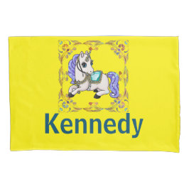 Girly Unicorn Pony Bedtijd Gebed Gepersonaliseerd Kussensloop