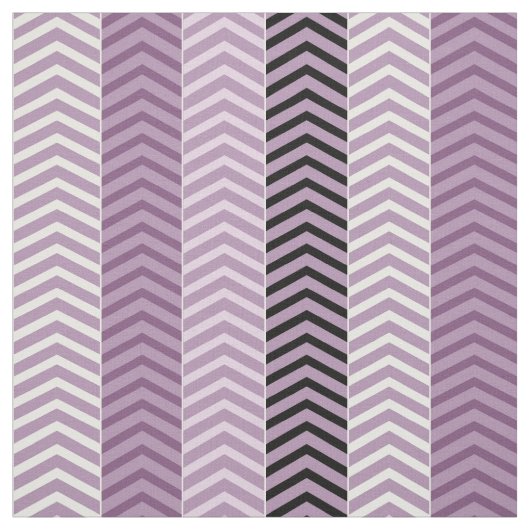 Girly Variegated Paars Chevron Stripes Pattern Stof (Swatch)