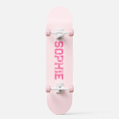 Girly Varsity Roze Skateboard gepersonaliseerde na