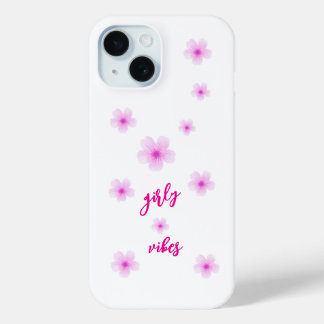 girly vibe iPhone 15 case
