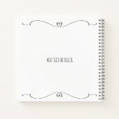 Girly Vintage Sewing Machine Hand Craft Notitieboek (Achterkant)