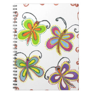 Girly Vlinder Notitieboek