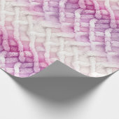 Girly Warm Roze Wit Abstract Cadeaupapier (Hoek)