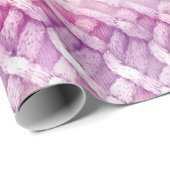 Girly Warm Roze Wit Abstract Cadeaupapier (Rol Hoek)